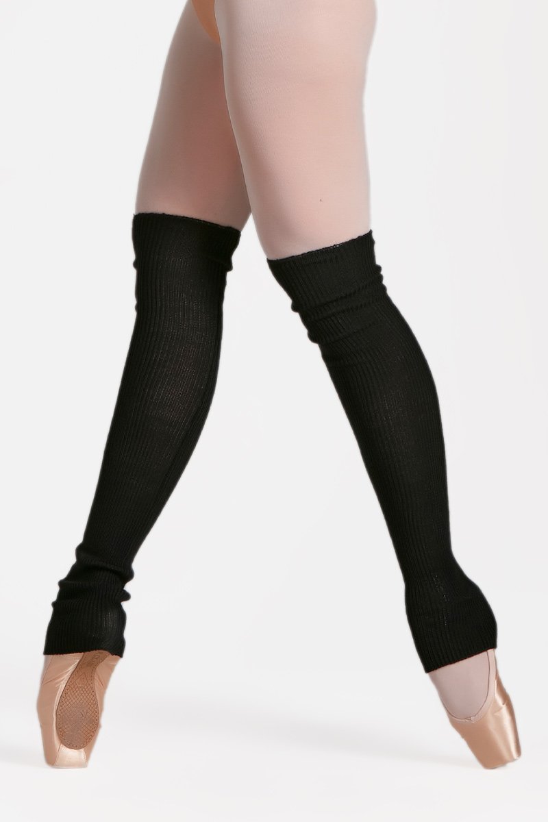 75 cm Black Wool Legwarmers
