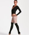 75 cm Black Wool Legwarmers