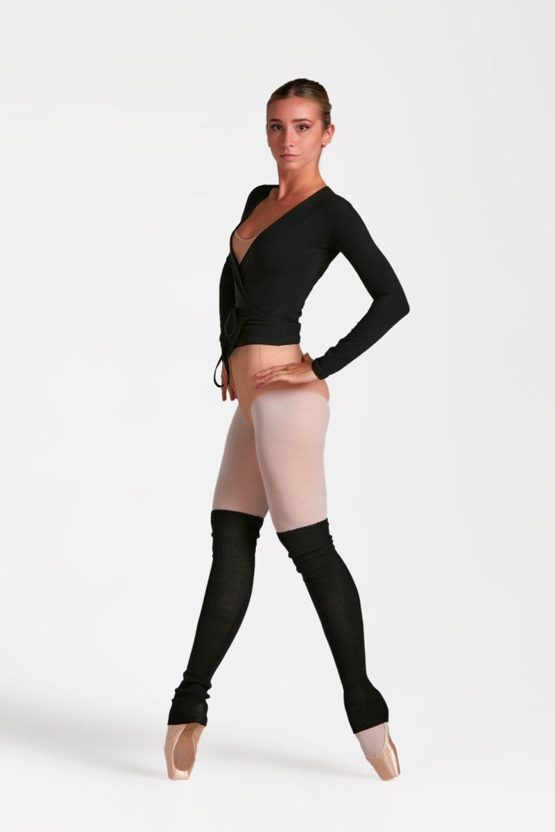 75 cm Black Wool Legwarmers